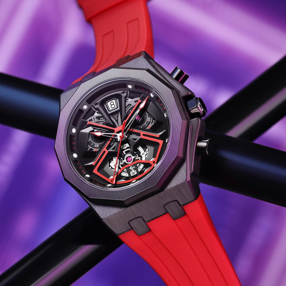The Voyager Elite - Rosso (42 mm)